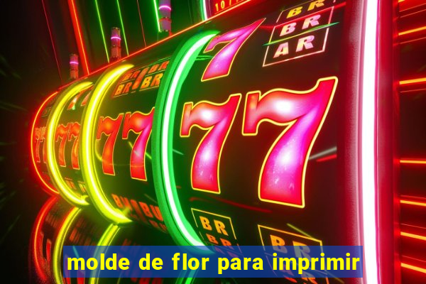 molde de flor para imprimir